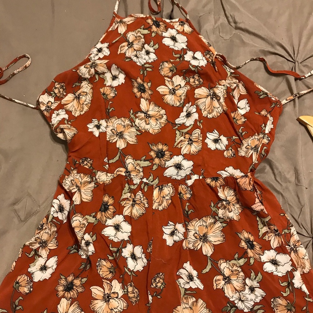 Backless romper